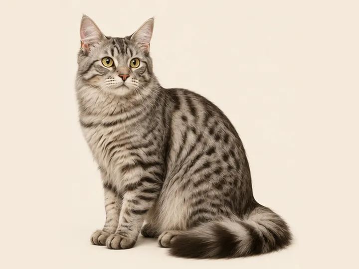 Illustration of an American Shorthair