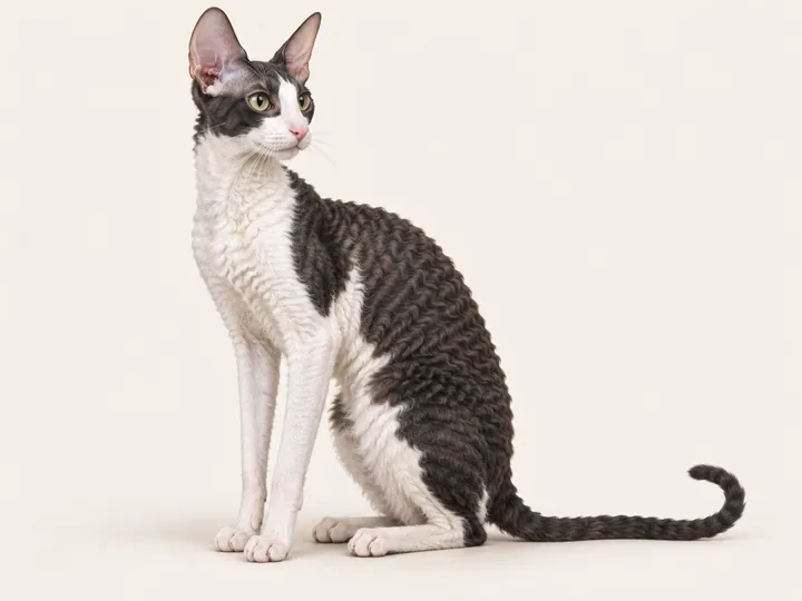 Illustration of a Cornish Rex