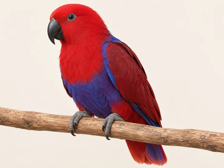 Illustration of an Eclectus Parrot