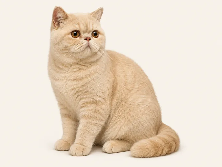 Illustration of an Exotic Shorthair