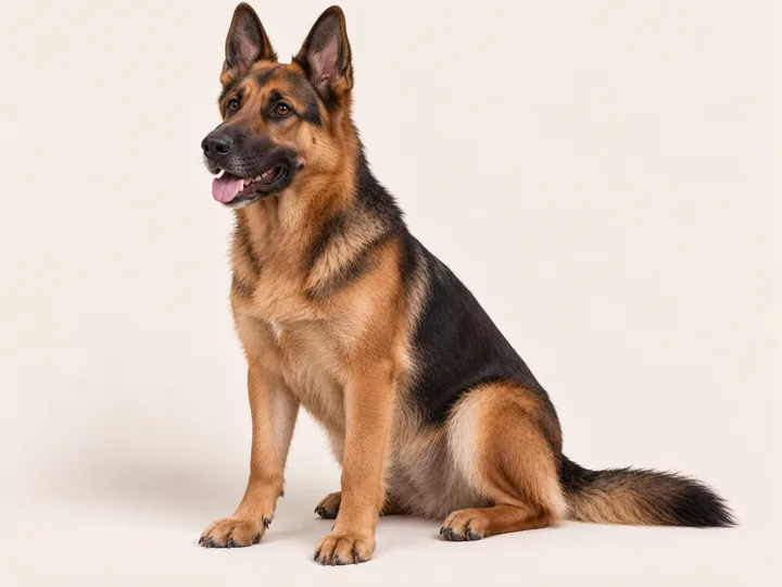 Illustration of a German Shepherd