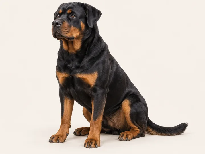 Illustration of a Rottweiler